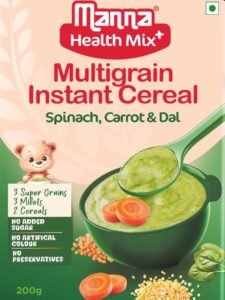 Multigrain Instant Cereal – Spinach, Carrot & Dal