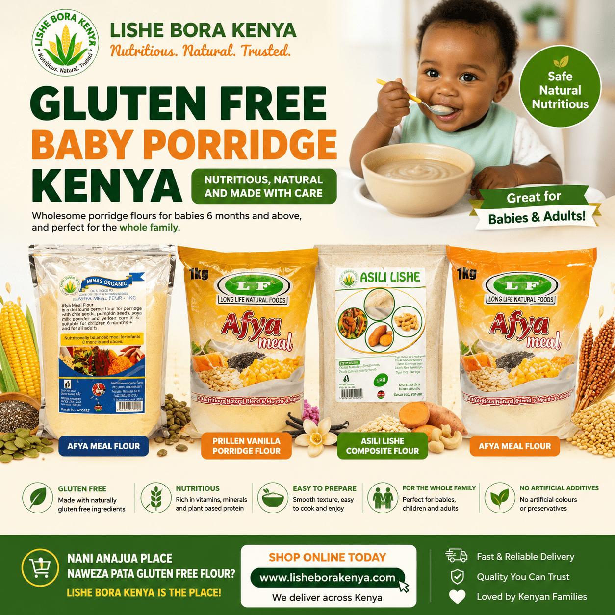 gluten free baby porridge Kenya